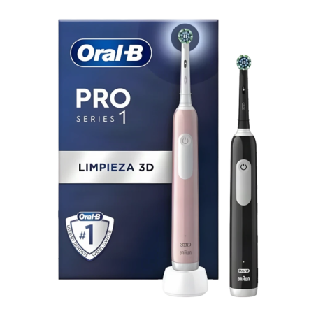 Oral-B Pro Series 1 Duo CrossAction Noir/Rose Brosse à dents électrique