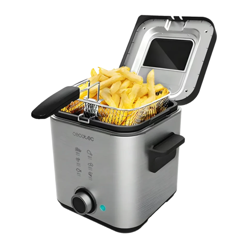Cecotec CleanFry Advance 1500 1,5L 900W Acier Inoxydable 03102 Friteuse à huile