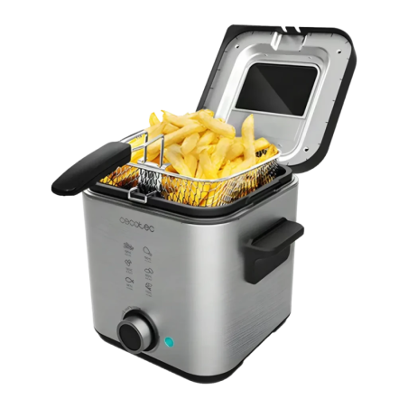 Cecotec CleanFry Advance 1500 1,5L 900W Acier Inoxydable 03102 Friteuse à huile