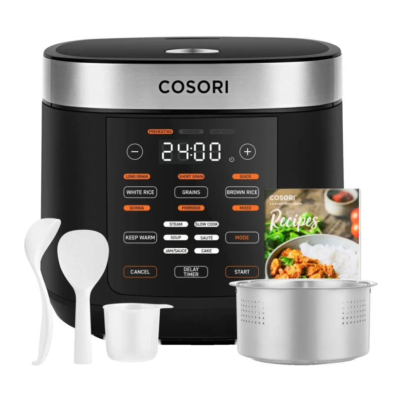 Cosori Multi-Cooker Chef Edition 5L 970W Noir/Argent 17 programmes écran tactile Cuiseur à riz