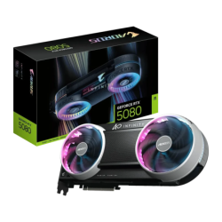 Gigabyte AORUS GeForce RTX 5080 Infinity 16GB GDDR7 Noir 3 ventilateurs HDMI 2.1 3 DisplayPort Carte graphique