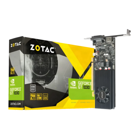 ZOTAC GeForce GT 1030 2GB GDDR5 Low Profile Noir HDMI 2.0 Carte graphique