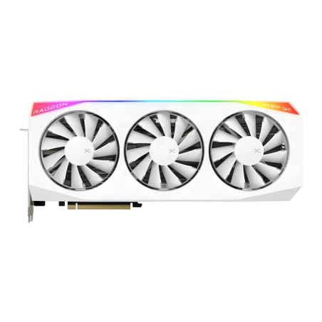 XFX Radeon RX 9070 XT OC Mercury Magnetic Air 16GB GDDR6 Blanc 3 ventilateurs HDMI 2.1 3 DisplayPort Carte graphique