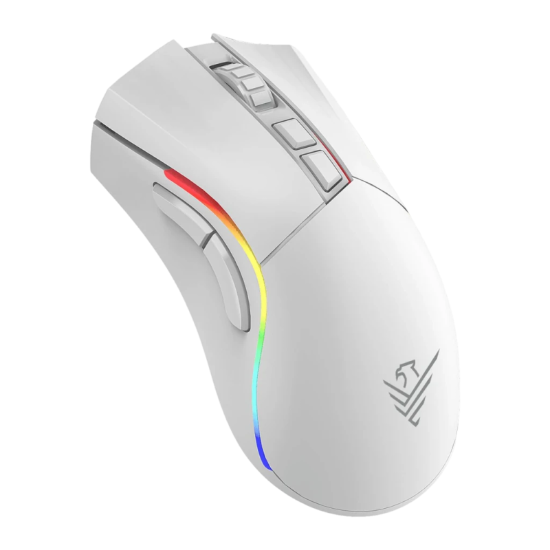 Phoenix Technologies Void Elite 2,4 GHz 19000 DPI RGB Blanc 7 boutons 95 g Souris gaming sans fil