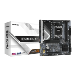 ASRock B650M Pro RS AMD B650 AM5 DDR5 Micro ATX 2.5GbE Noir 2,5G Ethernet 2 emplacements M.2 Carte mère