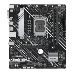 ASUS PRIME H610M-A-CSM Intel H610 LGA 1700 DDR5 mATX Noir 2 emplacements M.2 Carte mère