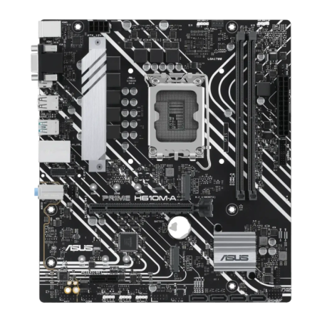 ASUS PRIME H610M-A-CSM Intel H610 LGA 1700 DDR5 mATX Noir 2 emplacements M.2 Carte mère
