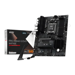MSI PRO B840-S EVO WiFi 6E AMD AM5 DDR5 ATX Noir 2 emplacements M.2 Carte mère