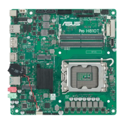 ASUS Pro H810T-CSM Intel H810 LGA1851 DDR5 Thin Mini-ITX Gigabit Ethernet Vert Carte mère