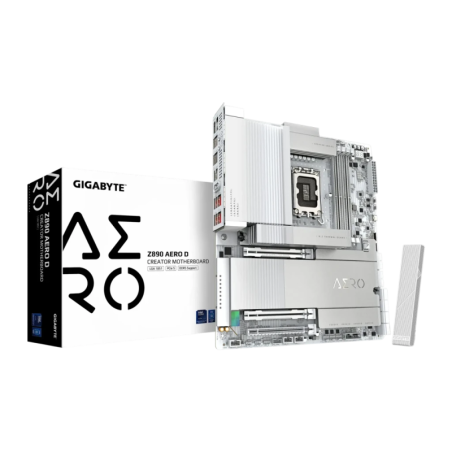Gigabyte Z890 AERO D DDR5 LGA1851 E-ATX WiFi 7 Blanc 4 emplacements M.2 Carte mère