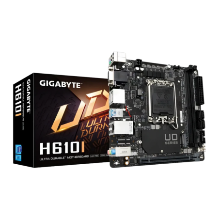 Gigabyte H610I DDR5 Mini-ITX LGA1700 Intel H610 Sans WiFi Noir Carte mère