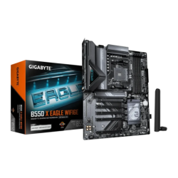 Gigabyte B550 X Eagle WiFi 6E AMD AM4 DDR4 ATX Marron 2,5G Ethernet 2 emplacements M.2 Carte mère