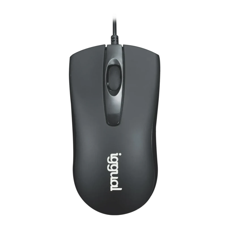 iggual COM-BUSINESS 1200DPI Noir Filaire USB-A 3 boutons Souris ergonomique