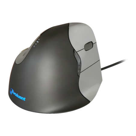 Evoluent VerticalMouse 4 VM4R Argent Câble USB 6 boutons laser Souris