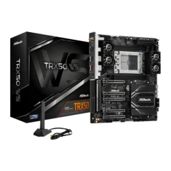 ASRock TRX50 WS AMD sTR5 DDR5 ATX Noir WiFi 2,5G Ethernet 2 emplacements M.2 Carte mère