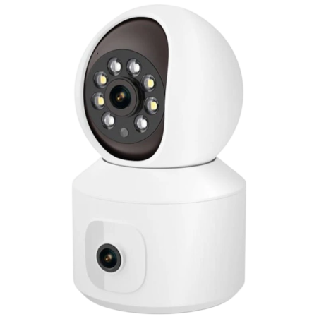 Escam QF010 2+2 MP Blanc WiFi vision nocturne en couleur Caméra de surveillance