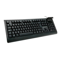 UNYKAch KB918 Smartcard DNIe Membrane Espagnol Complet 100% Noir Clavier