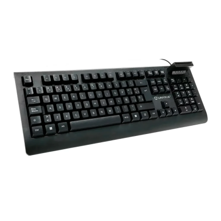 UNYKAch KB918 Smartcard DNIe Membrane Espagnol Complet 100% Noir Clavier