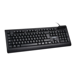 CoolBox Noir USB avec câble 1,5m Lecteur DNIe intégré COO-TEC04DNI V4 à membrane Clavier
