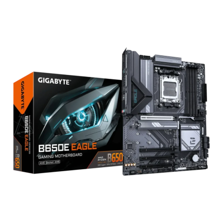 Gigabyte B650E EAGLE AMD B650 AM5 DDR5 ATX Sans WiFi Marron 2,5G Ethernet 3 emplacements M.2 Carte mère