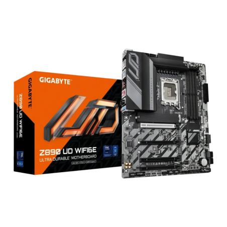 Gigabyte Z890 UD WIFI6E DDR5 Intel LGA1851 ATX WiFi 6E Noir 2,5G Ethernet 3 emplacements M.2 Carte mère