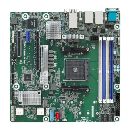 ASRock AMD X570 AM4 DDR4 Micro ATX 4x LAN 10GbE Vert X570D4U-2L2T/BCM ASPEED AST2500 Carte mère