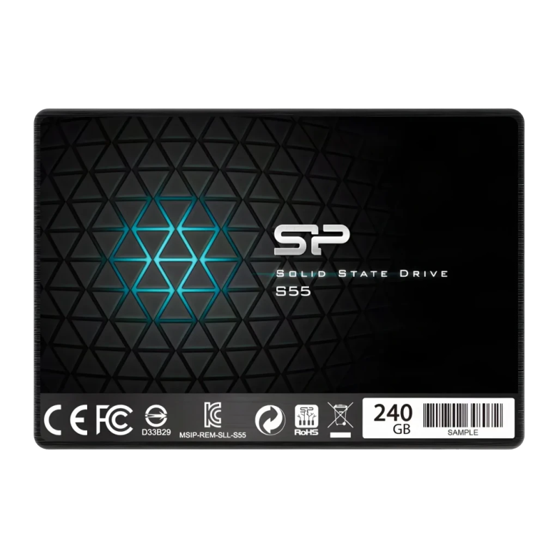 Silicon Power Slim S55 240GB Noir SATA 2,5 pouces 550MB/s SSD