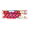 GAMIAC TKL90G Kailh Blue RGB Espagnol TKL Blanc/Rose Clavier gaming mécanique
