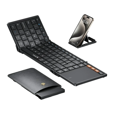 ProtoArc XK01 TP Noir Bluetooth 5.1 QWERTY Espagnol Clavier sans fil