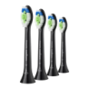 Tête de brosse à dents Philips Sonicare Optimal White Pack 6 Click-on Noir HX6066/88