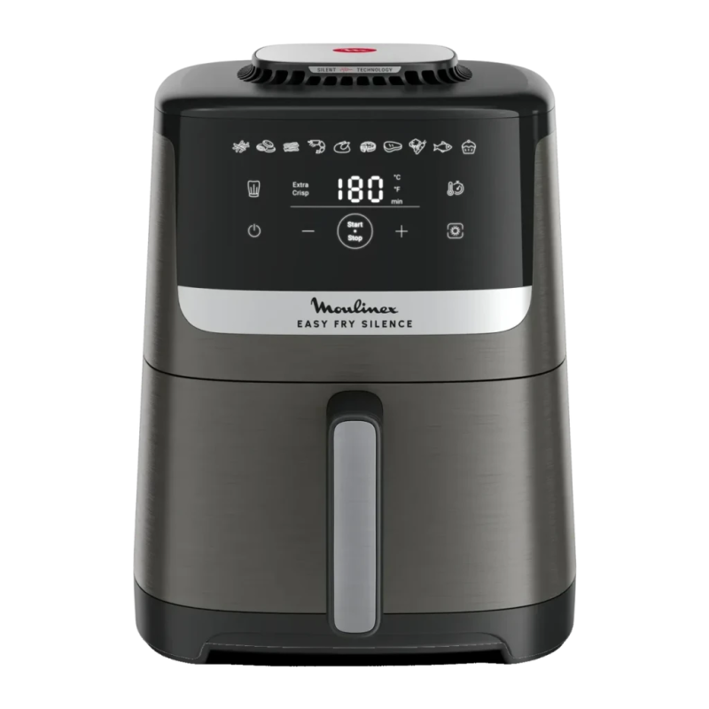Moulinex Easy Fry Silence 5L 1670W 10 Programmes Gris EZ551HF0 écran tactile Friteuse à air
