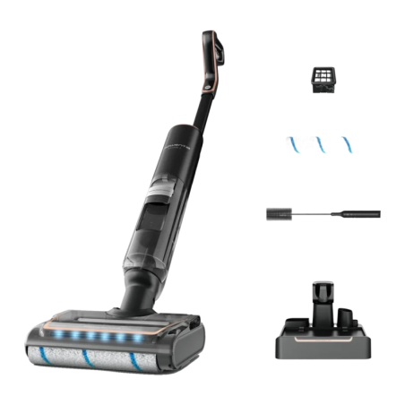 Rowenta X-Clean 7 Sec et Humide GZ5736E0 Noir/Rose 50 min sans fil Aspirateur balai