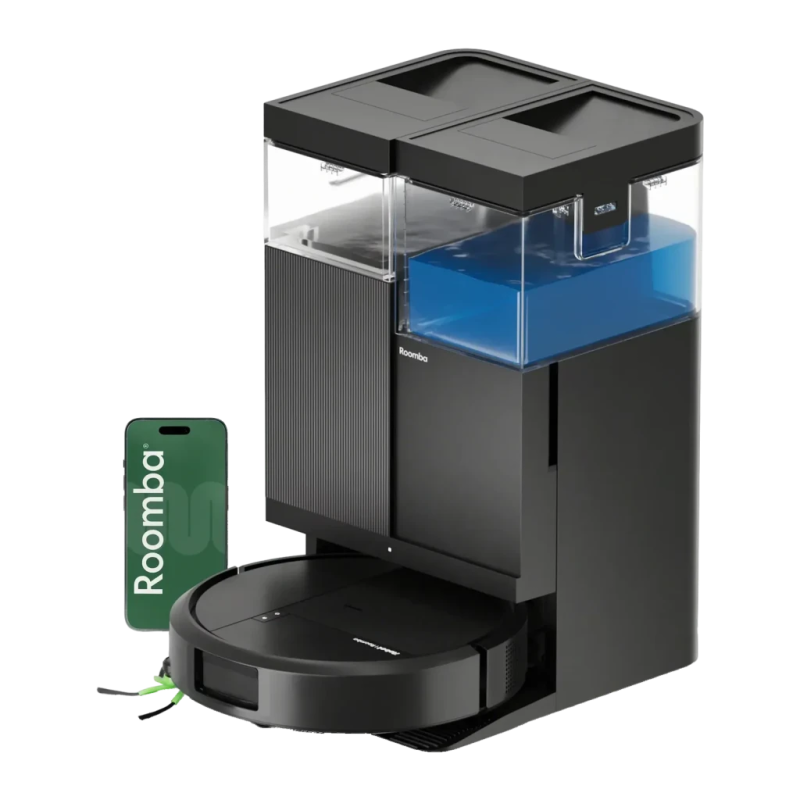 iRobot Roomba Plus 515 Combo Noir 22000Pa LiDAR lavage vidage automatique compatible avec Alexa Robot aspirateur