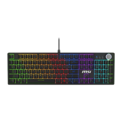 MSI Forge GK320 Red Switch Hot-Swap RGB FR Noir mécanique Clavier gaming