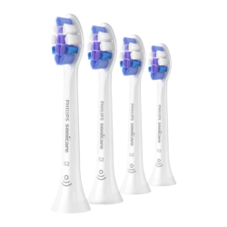 Tête de remplacement Philips Sonicare Sensitive Pack 4 Ultra-douce Click-on Blanc HX6054/87