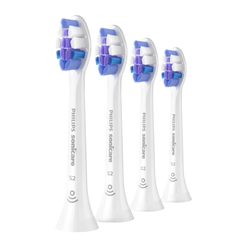 Tête de remplacement Philips Sonicare Sensitive Pack 4 Ultra-douce Click-on Blanc HX6054/87
