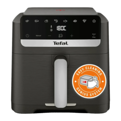 Tefal Easy Fry Mega Compact 7,5L 8 programmes Noir/Argent EY866HE1 écran tactile Friteuse à air