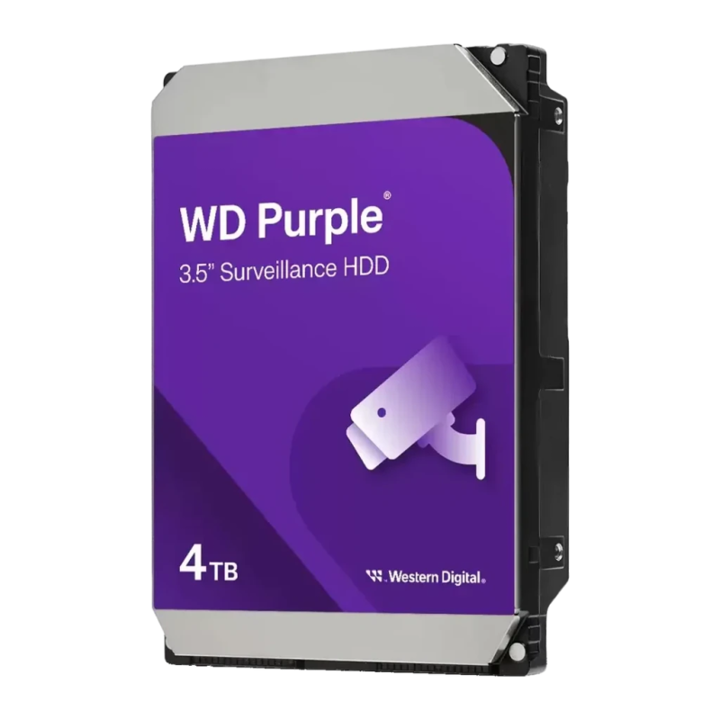 WD Purple WD44PURZ 4TB Noir SATA III 3,5 pouces 5400rpm Disque dur