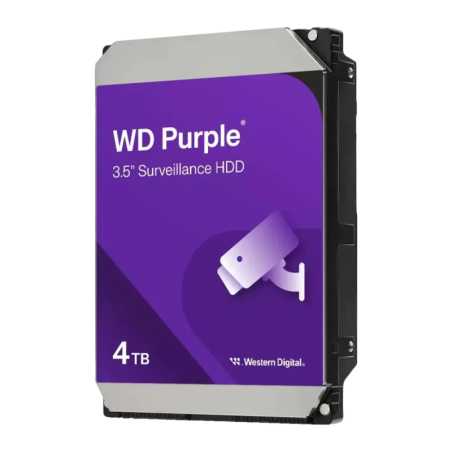 WD Purple WD44PURZ 4TB Noir SATA III 3,5 pouces 5400rpm Disque dur