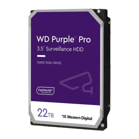 WD Purple Pro WD221PURP 22TB Noir 3,5 pouces 7200rpm Disque dur