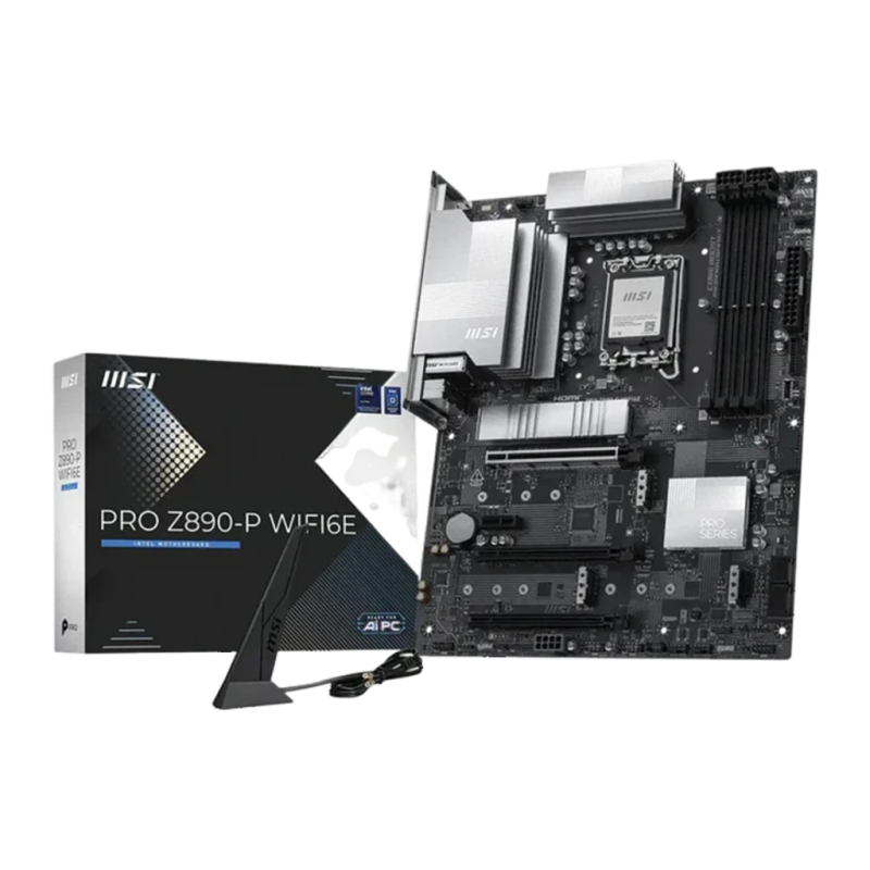 MSI PRO Z890-P WiFi 6E Intel LGA1851 DDR5 ATX Noir 4 emplacements M.2 Carte mère