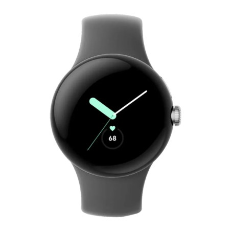 Google Pixel Watch 41 mm LTE Argent/Charbon 1,2 pouces AMOLED NFC 24 jours +40 sports 5ATM