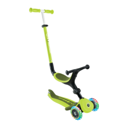 Trottinette enfant Globber Go Up Active Lights 3 roues lumineuse Citron Vert 3 en 1 évolutive 15 mois – 9 ans 50kg