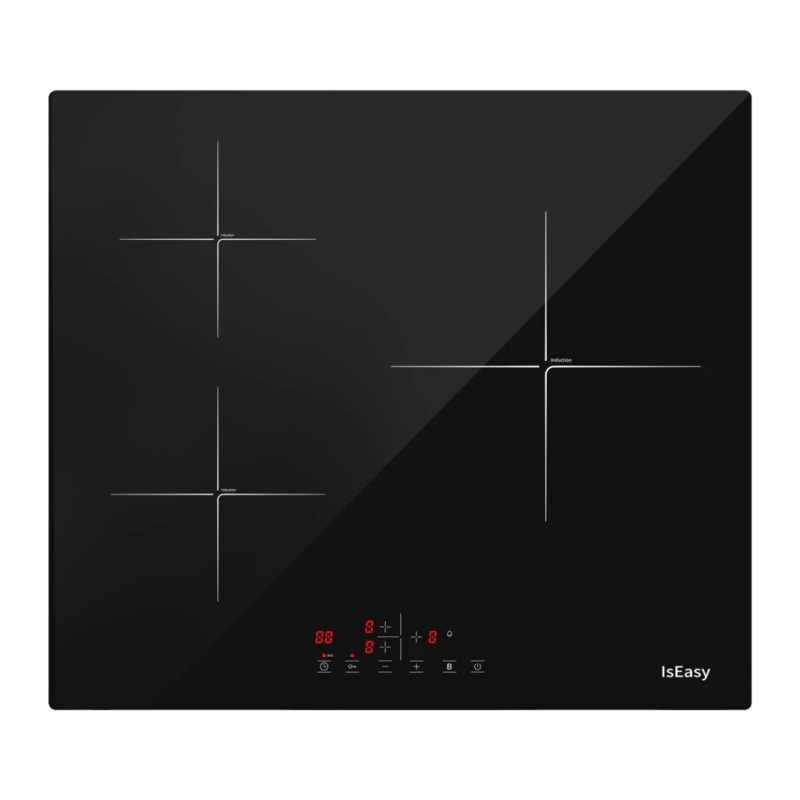 Iseasy 5600W (Booster) 3 zones Noir LI3-17 écran tactile Table à induction