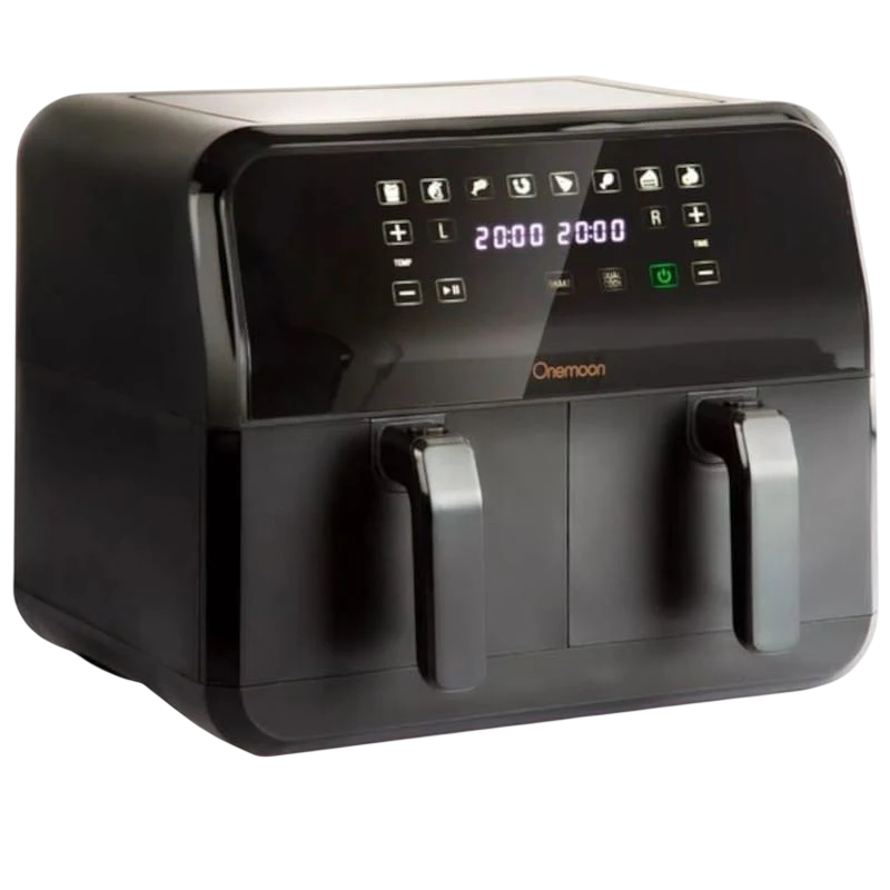 Onemoon D8 Double Panier 4L + 4L Noir 1700W Friteuse à air