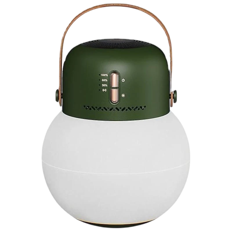 Lampe de camping en plein air Vert 10h 3600mAh Enceinte Bluetooth 5.2