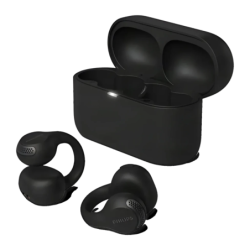 Philips Open-Ear TAQ2000 Noir TWS Bluetooth 5.4 28h IPX4 Écouteurs à oreille ouverte