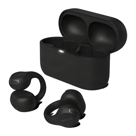 Philips Open-Ear TAQ2000 Noir TWS Bluetooth 5.4 28h IPX4 Écouteurs à oreille ouverte