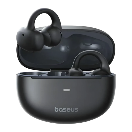 Baseus Bowie MC1 Open-Ear Noir TWS Bluetooth 5.4 40h IP57 ENC Écouteurs sans fil