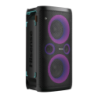 Hisense Party Storm Noir 300W 15h IPX4 7650mAh mains libres radio FM lumières LED entrée AUX Enceinte de soirée Bluetooth 5.0